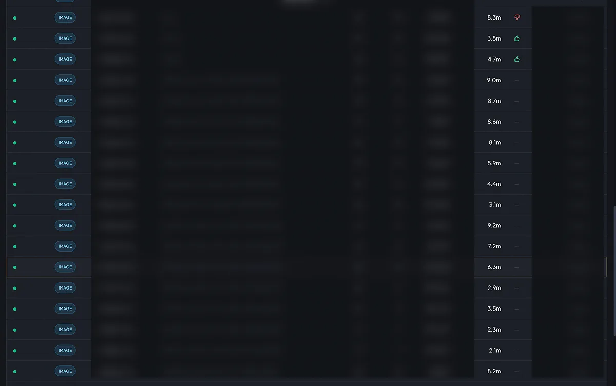 Waiting screen showing generation time per image